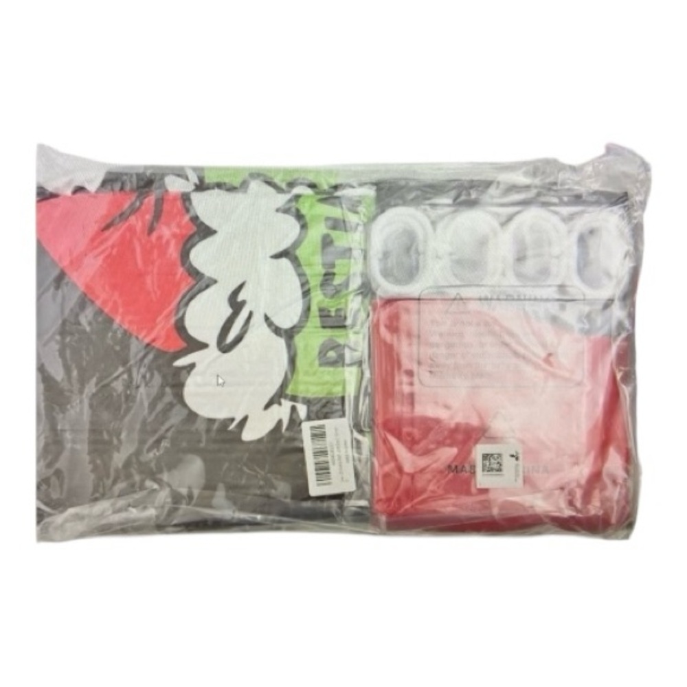 2/40$ Sealed Grinch “Resting Grinch Face” Funny Christmas Shower Curtain & Rug